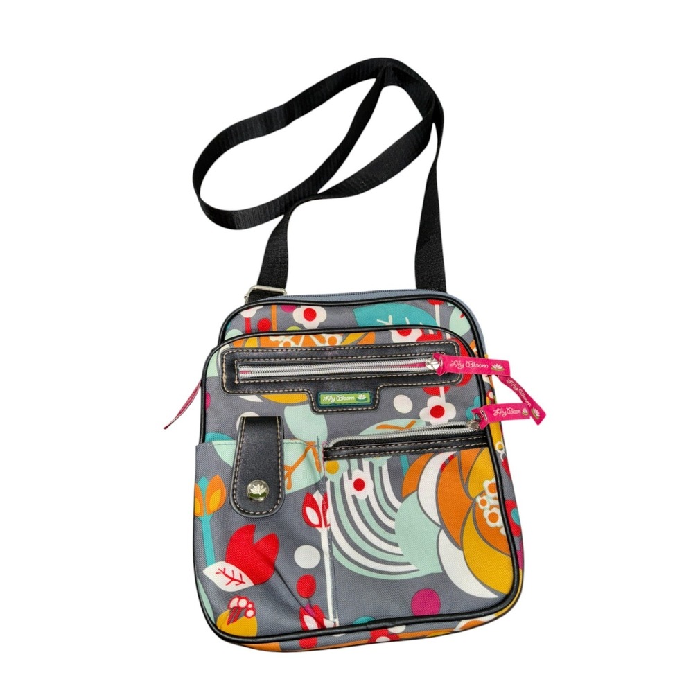 Lily Bloom Crossbody Bag Karma Women Small Messenger MultiFloral Recycled Fabric